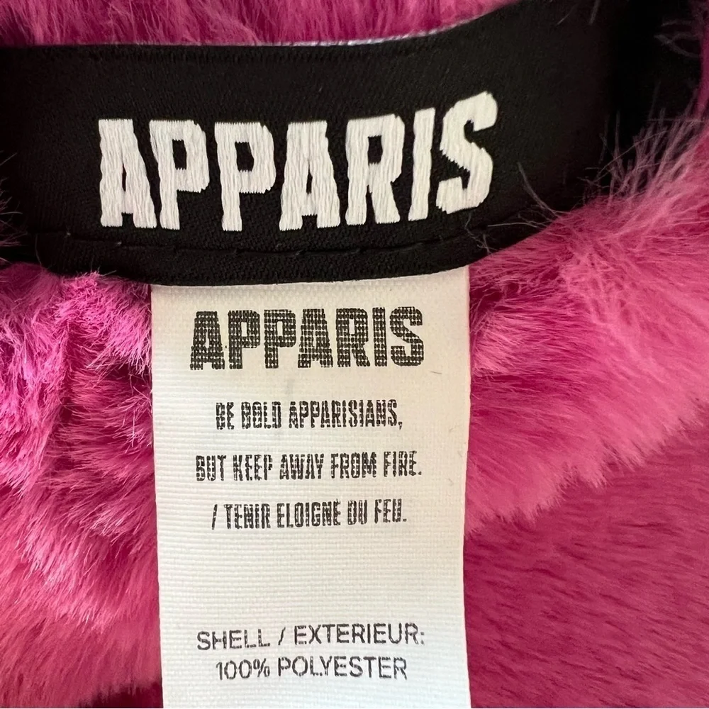 Apparis Bambi fuchsia pink Vegan Fur Scarf 26273